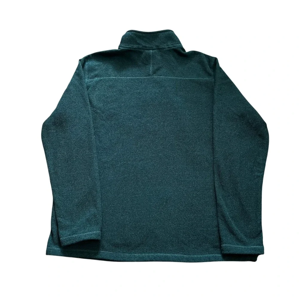 The North Face Men's Textured Cap Rock 1/4 Zip Fleece Pullover Forest Green XL